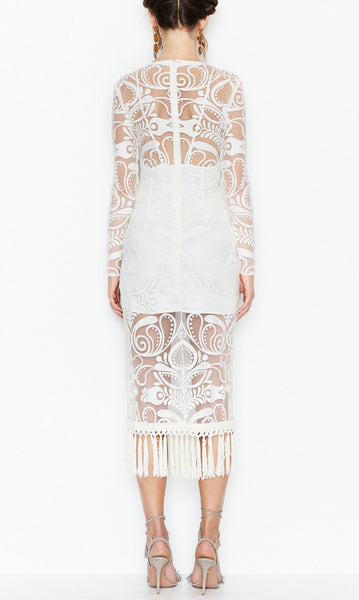 Tattoo Lady Dress- Porcelain