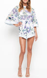 Georgie Boy Playsuit- White Thistle