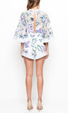 Georgie Boy Playsuit- White Thistle