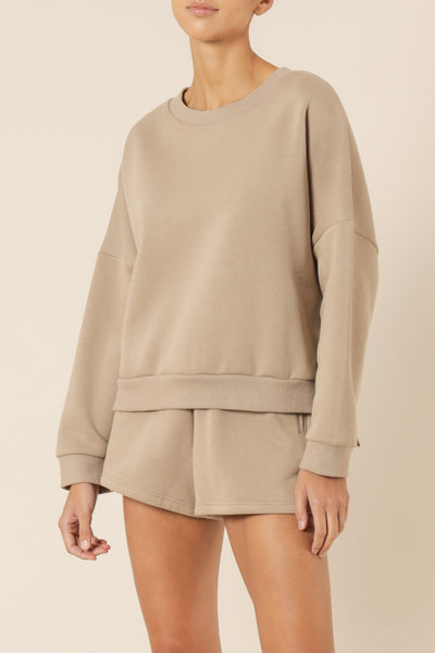 Carter Classic Oversized Sweat- Mocha