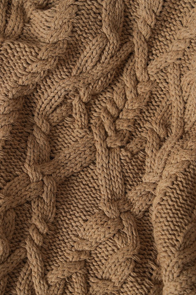 Dorian Cable Knit- Mocha