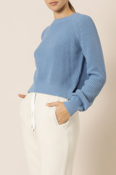Kallie Knit Jumper- Denim Blue