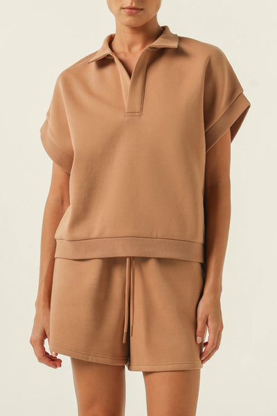 Carter Rugby Vest Coffee