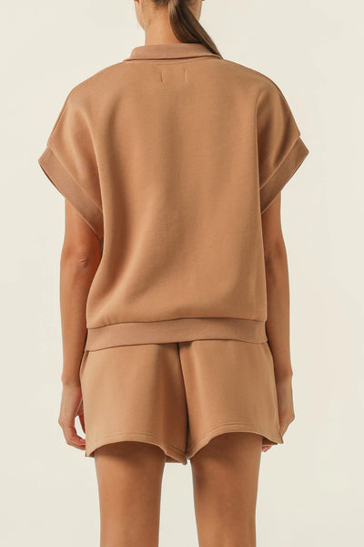 Carter Rugby Vest Coffee