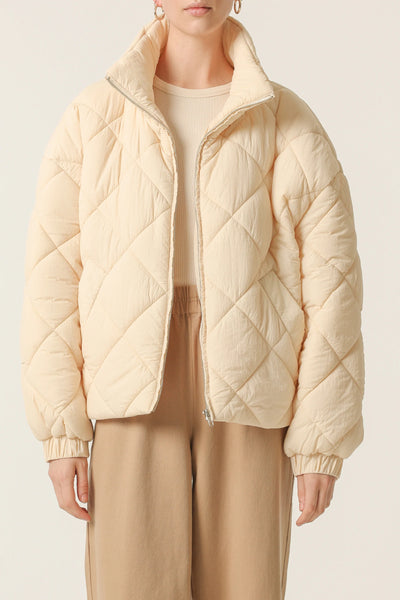 Asha Puffer Jacket- Wheat
