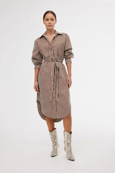 BILLY SHIRT DRESS - PERSIAN/CLAY