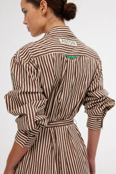 BILLY SHIRT DRESS - PERSIAN/CLAY