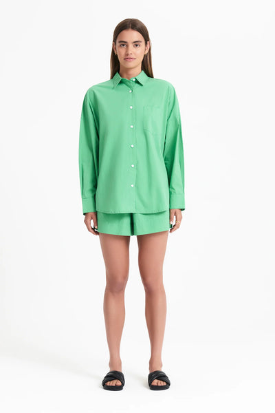 Cruz Poplin Shirt- Palm