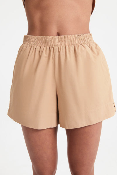 Cruz Poplin Short- Flax