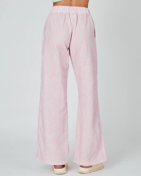 LINEN PANTS - MINT CRAYON
