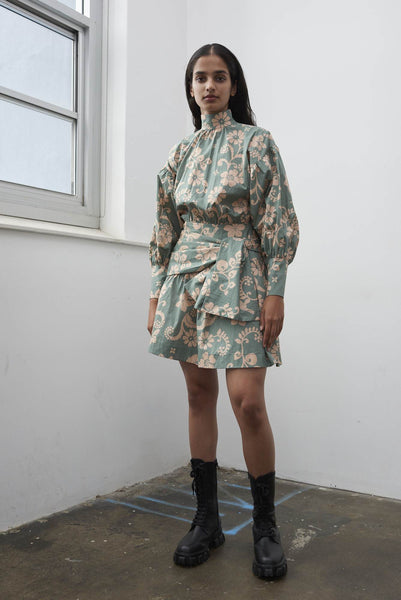 Gabriel Tie Side Mini Dress