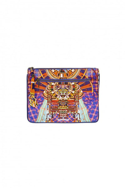 Small Canvas Clutch- Rainbow Warrior