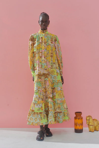 Matilde Pleat Shirtdress