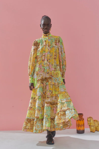 Matilde Pleat Shirtdress