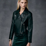 Classic Biker- Forest Green