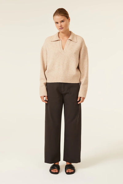 Kinsley Rugby Knit- Sand