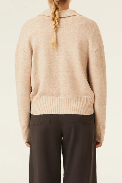 Kinsley Rugby Knit- Sand