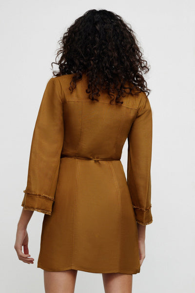 ALEKSANDRA MINI DRESS- GOLDEN OLIVE