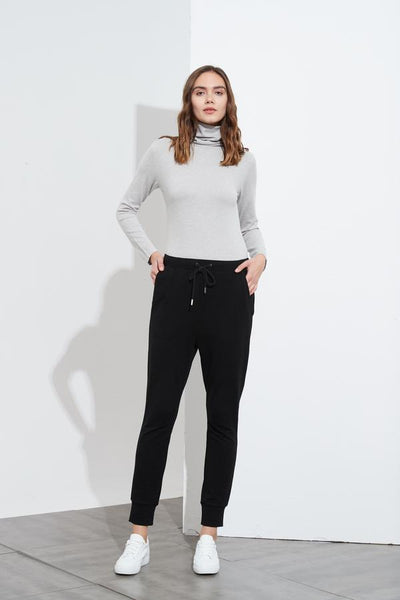 Drawcord Lounge Pant- Black