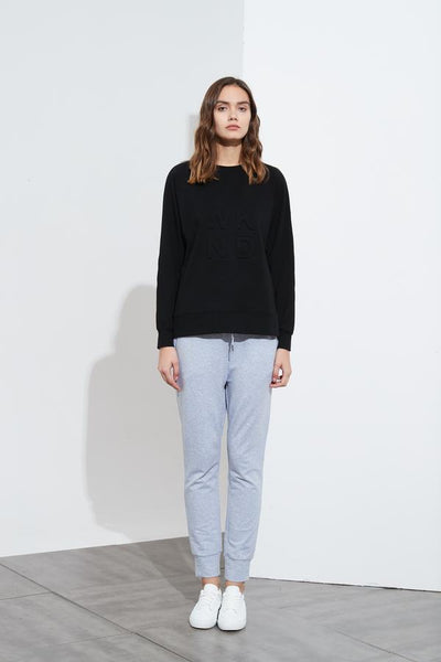 Embossed Sweat- Black