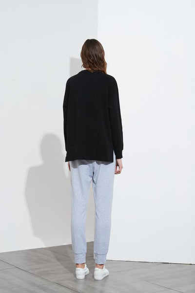 Embossed Sweat- Black