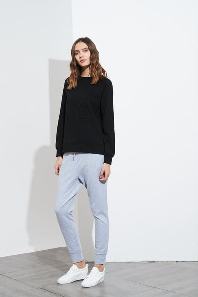 Embossed Sweat- Black