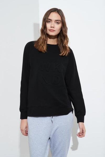 Embossed Sweat- Black