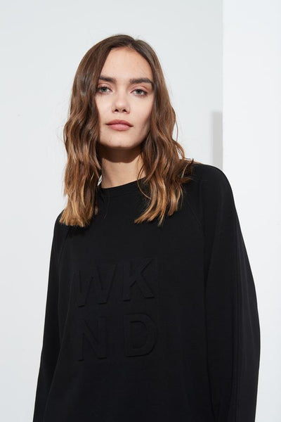 Embossed Sweat- Black