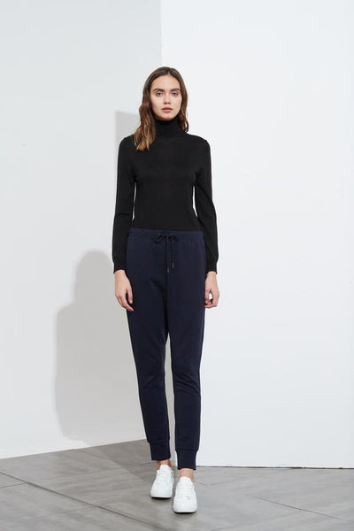 Drawcord Lounge Pant- Navy