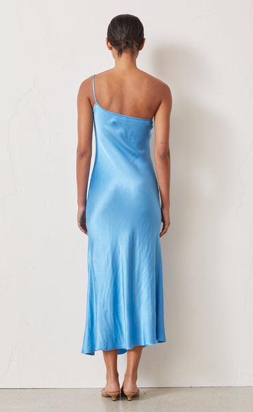 Frederic Asym Midi Dress- Azure