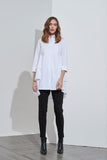 3/4 Triple Layer Shirt- White