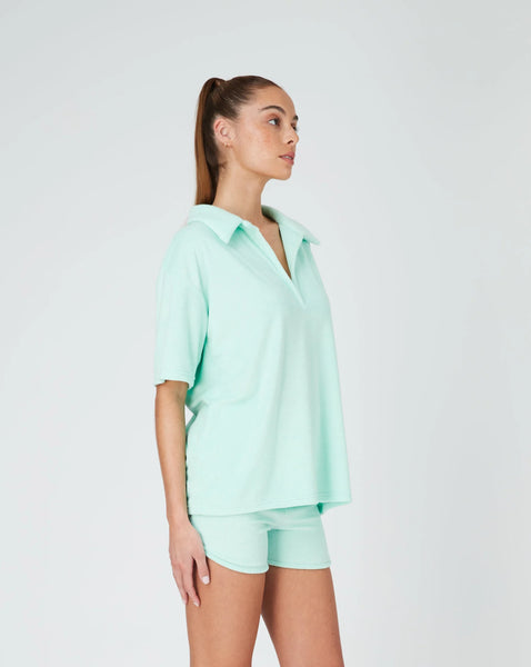 TERRY POLO - MINT