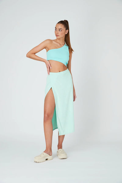 GEMINI CROP TOP - SKY BLUE
