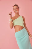 A LINE DRESS - SKY BLUE