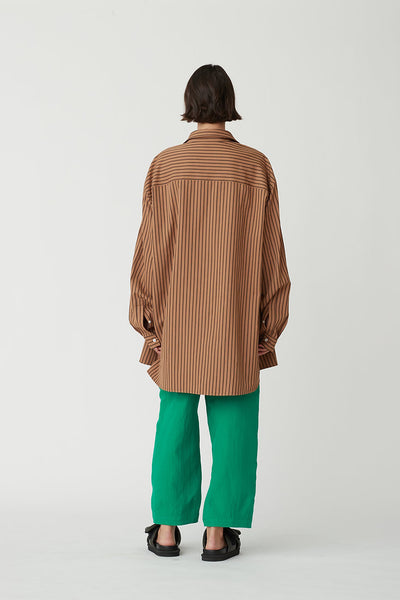 Clarence Shirt in Brown/Black