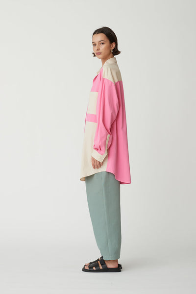Pascal Shirt In Fuchsia/Cream