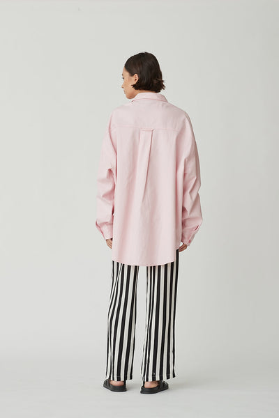 George Shirt in Pink/Black