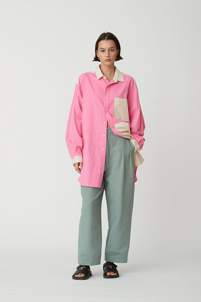 Pascal Shirt In Fuchsia/Cream