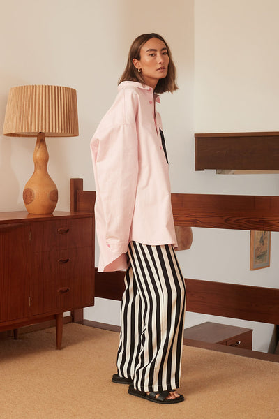 George Shirt in Pink/Black