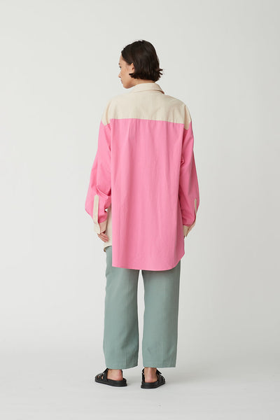 Pascal Shirt In Fuchsia/Cream