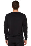 Script Embossed Crew- Black