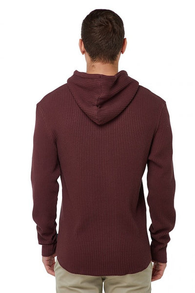 From The Inside Waffle Hoodie- Crushed Berry