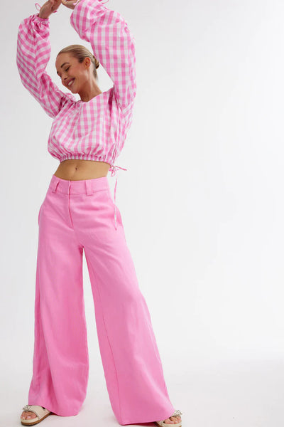 The Leo Pant In Bubblegum