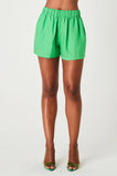 LINEN SHORTS - GREEN
