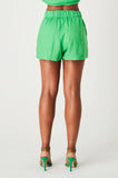 LINEN SHORTS - GREEN
