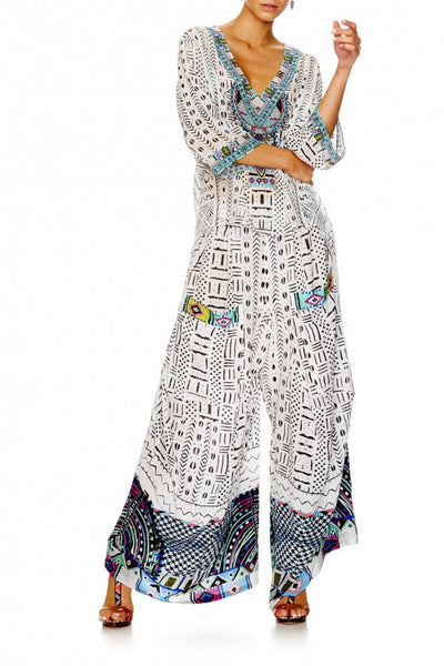 Vneck Blouse- Maasai Mosh