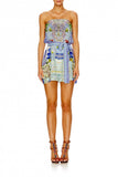 Strapless Playsuit W/ Tie Waist- My Majorelle