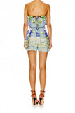 Strapless Playsuit W/ Tie Waist- My Majorelle