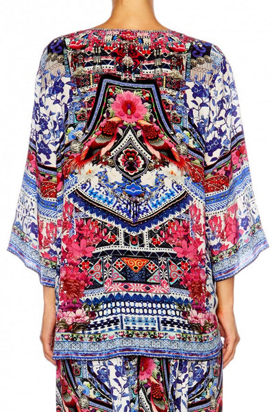 V Neck Oversized Blouse- From Kali With Love