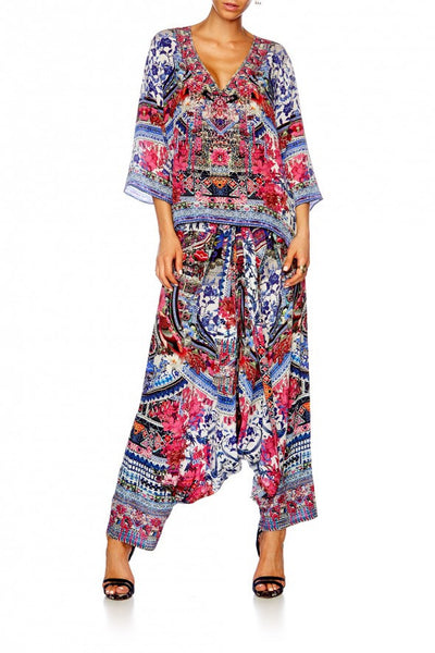 V Neck Oversized Blouse- From Kali With Love